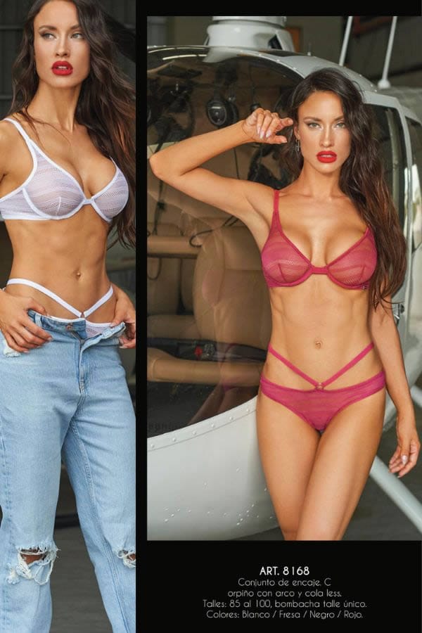 CONJ ENCAJE LESS BCO KAURY