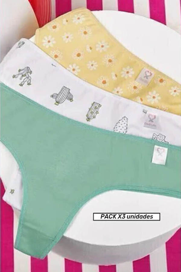 PACK X3 CULOTLES ESTAMPADO BERLIN