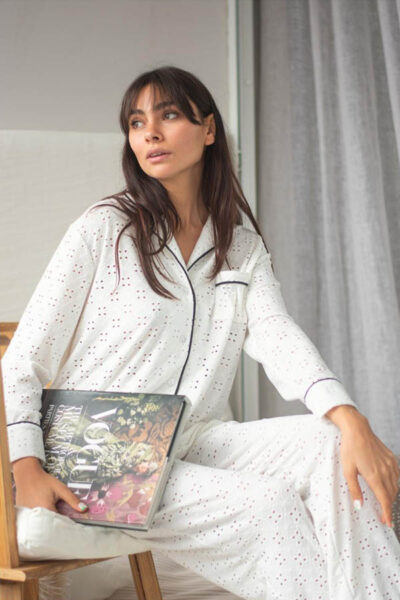 PIJAMA LARGO BRODERIE GARD DEJA VU