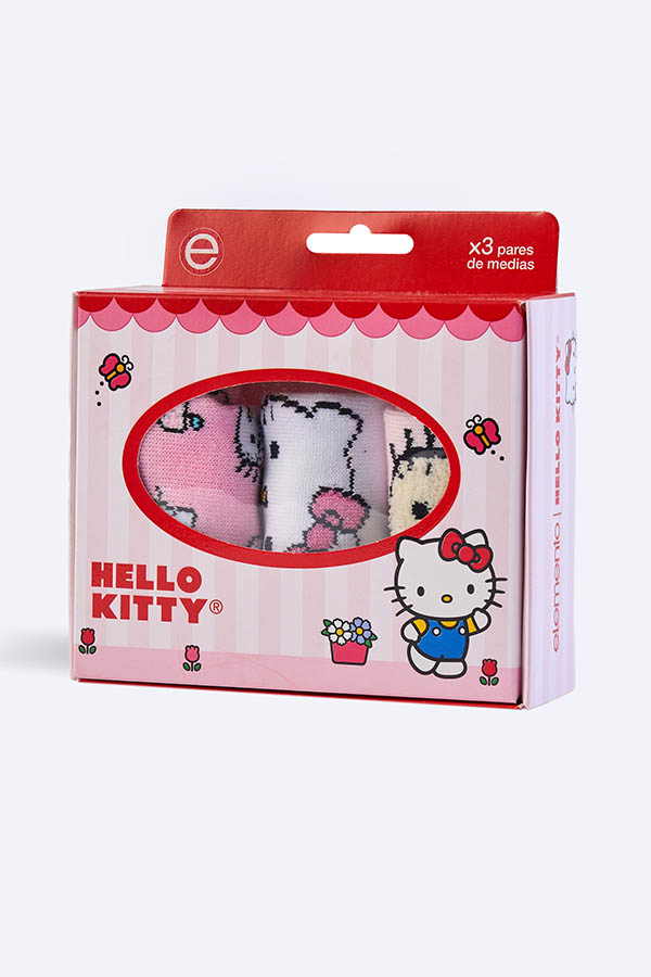 BOX X3 SOQUETES ROSA ELEMENTO