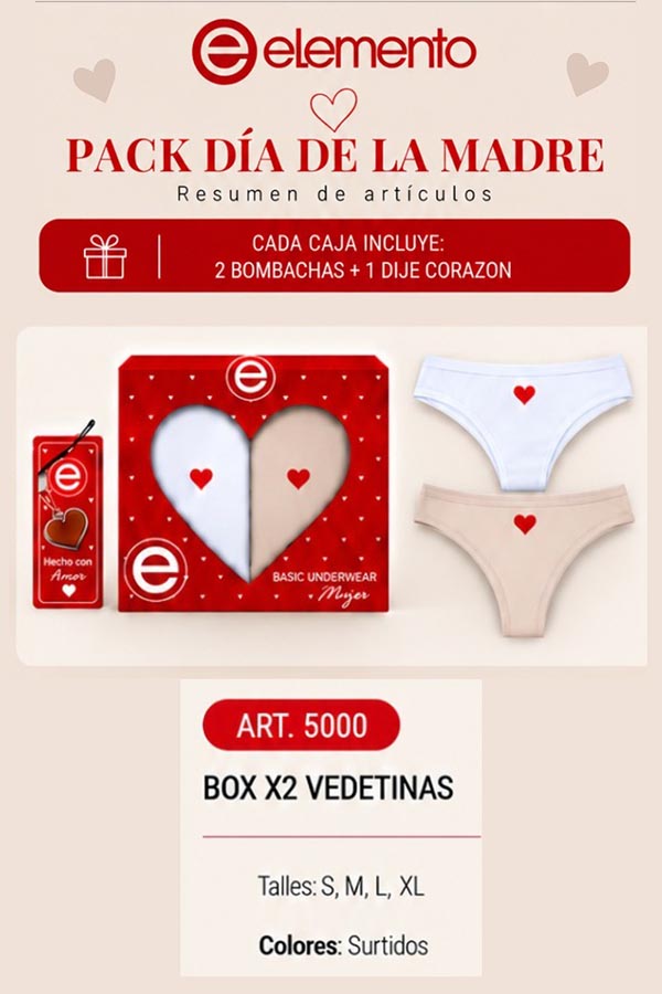 PACK X2 VEDETINAS ELEMENTO ROPA