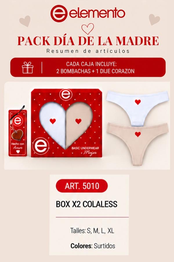 PACK X2 COLALESS ELEMENTO ROPA
