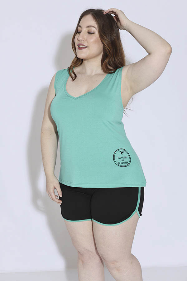 PIJAMA ESCOTE V SHORT GEORGETTE