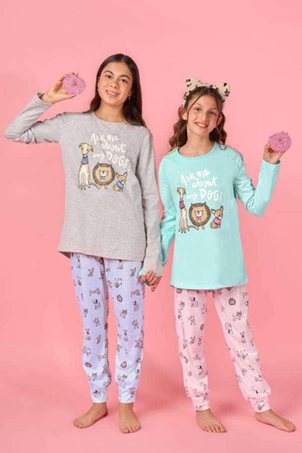 PIJAMA JERSEY PERRITOS LENCATEX