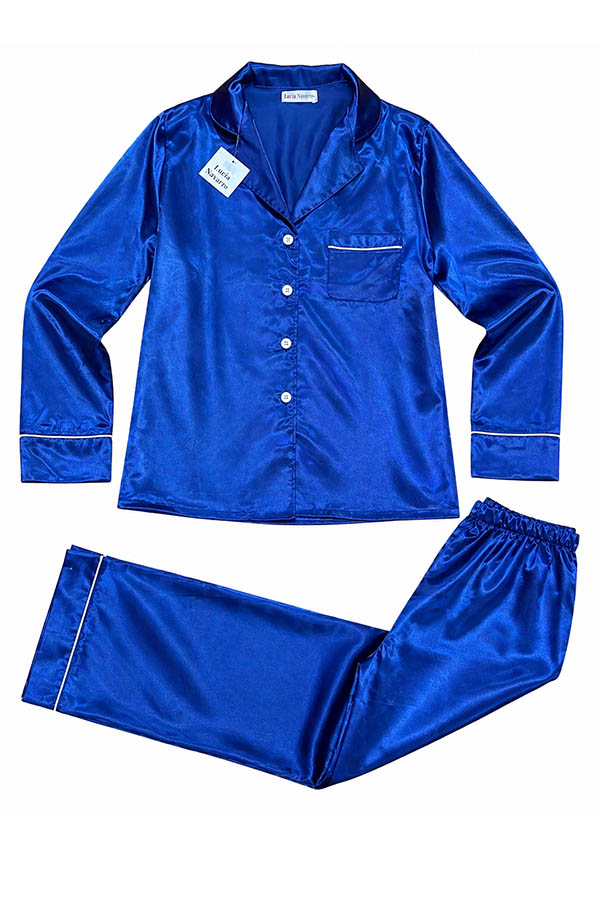 PIJAMA ABOTONADO SATEN LUCIA NAVARRO