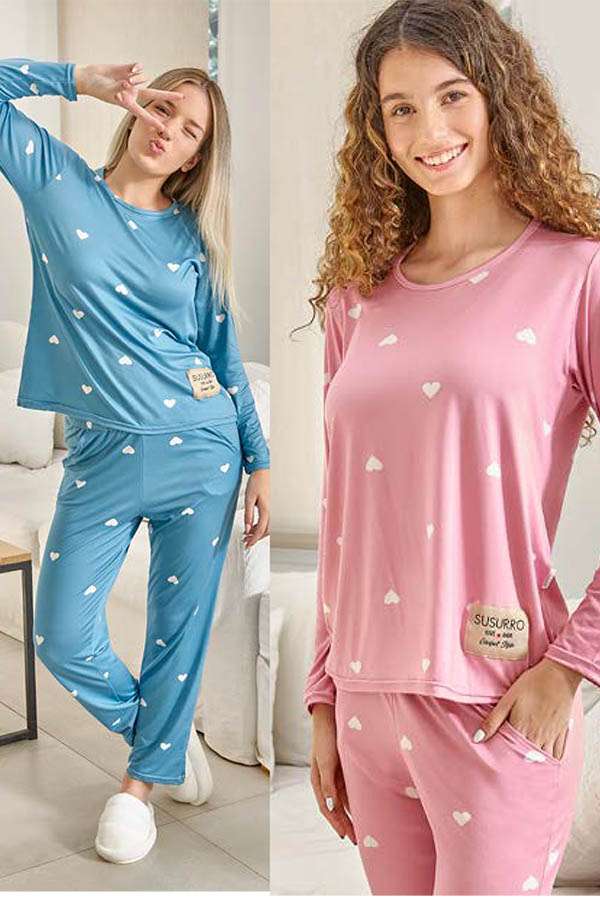 PIJAMA FULL CORAZONES SUSURRO