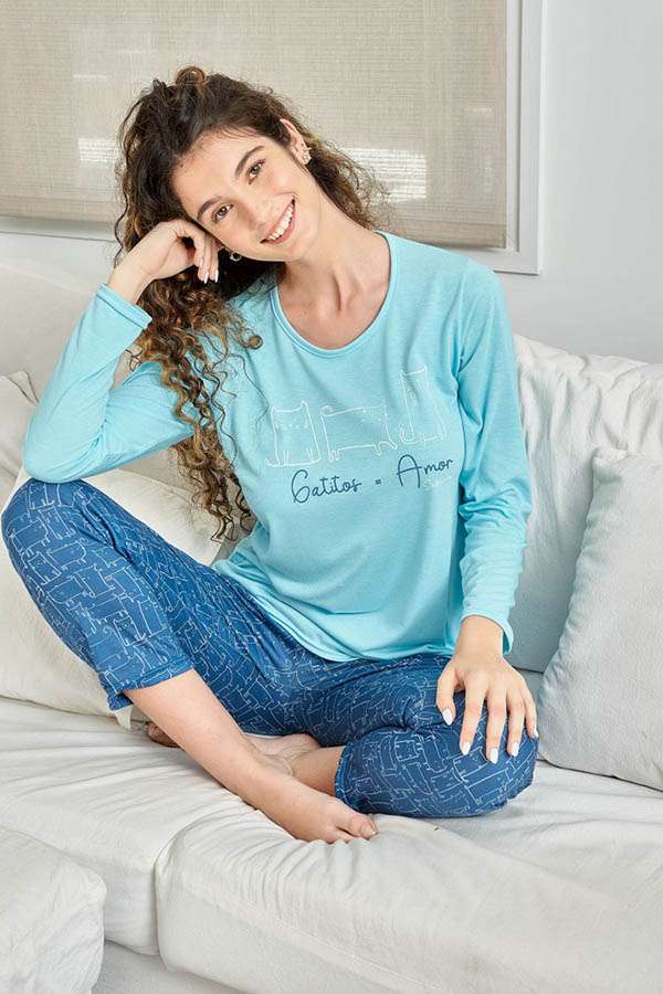 PIJAMA JERSEY GATITOS SUSURRO