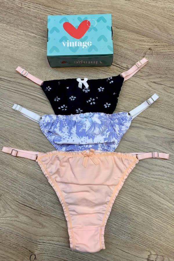 PACK X3 COLALESS ALG LYCRA VINTAGE