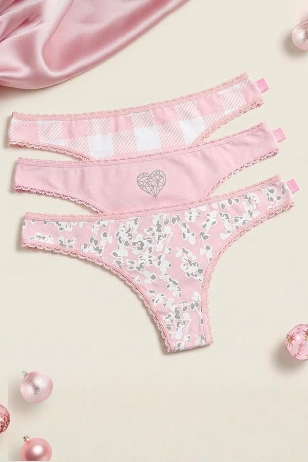PACK X3 CULOTTE ALG ESTAMP NAVIDAD VINTAGE